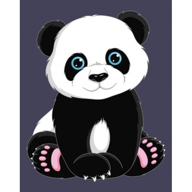Роспись по холсту панда Артвентура mini16130005