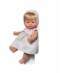 Кукла пупсик в клетчатом платьице 20 см Asi 2113056