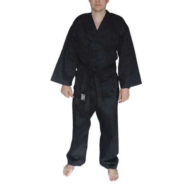Кимоно для рукопашного боя черное размер 52-54 рост 176 AKRB-01 black