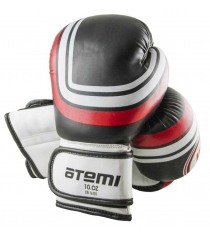 Перчатки боксерские Atemi черные размер S до M 10 унций