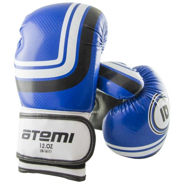 Перчатки боксерские Atemi 8 унций размер S-M синий LTB-16111