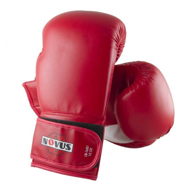 Перчатки боксерские Novus 12 унций размер S-M красный LTB-16301