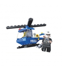 Пластиковый конструктор полицейский вертолет 47 деталей Ausini Г35843