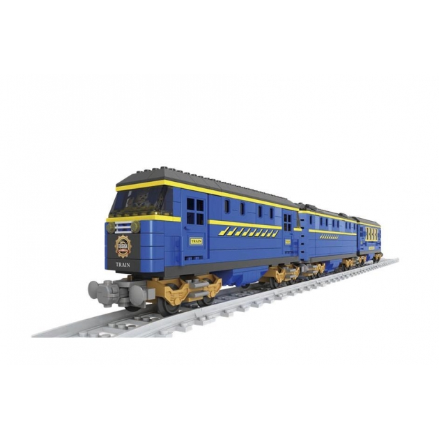 Пластмассовый конструктор поезд 832 детали Ausini Г61578