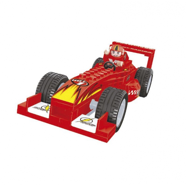 Конструктор гонка красная гоночная машина 88 деталей Ausini 26305