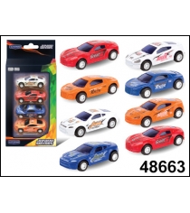 Машинки dream sport cars 1:60 4 штуки Autogrand 48663W-RUS