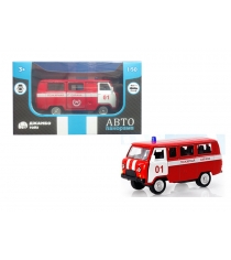 Машинка металлическая пожарная охрана красная Автопанорама 1200054