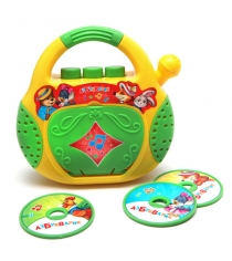 Музыкальная игрушка cd плеер песенки потешки Азбукварик 28170-4