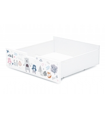 Ящик для кровати Svogen белый мишки