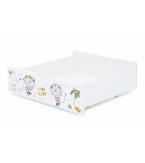 Ящик для кровати Svogen белый львята