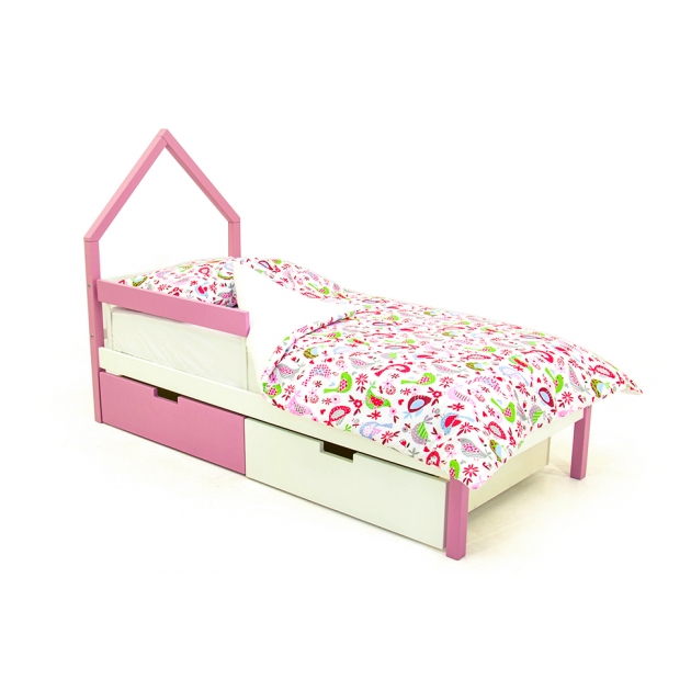 Детская кровать-домик мини Бельмарко Svogen лаванда-белый
