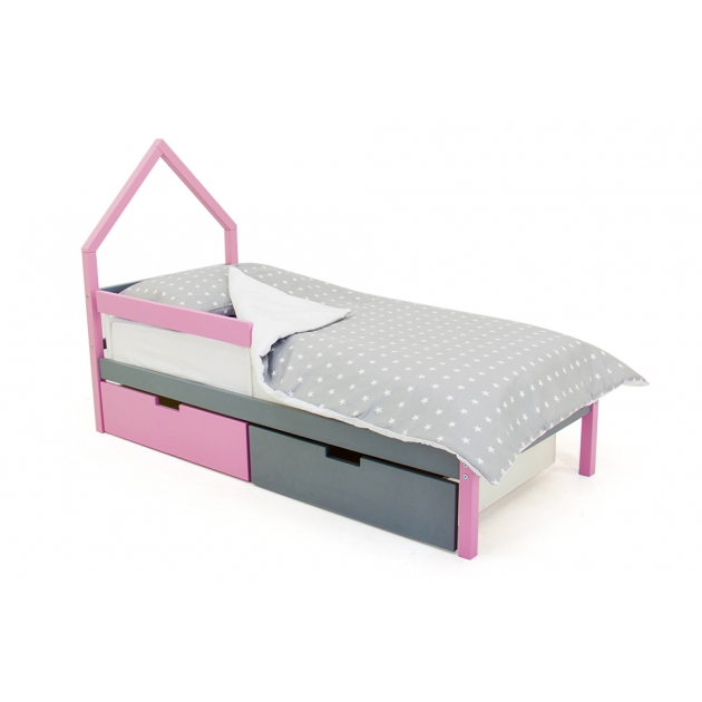 Детская кровать-домик мини Бельмарко Svogen лаванда-графит