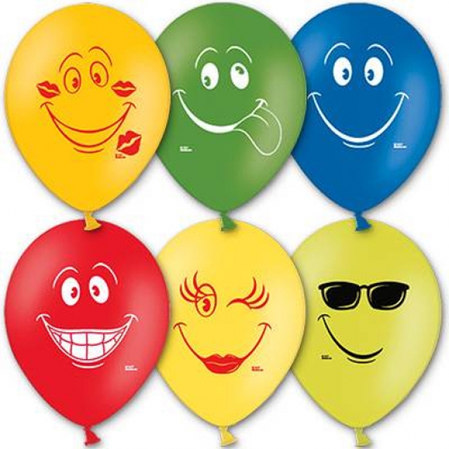 Набор воздушных шаров улыбка 36 см 50 шт Belbal 1103-0424
