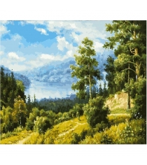 Картина по номерам лесной пейзаж 50 х 40 см Белоснежка 166-AB