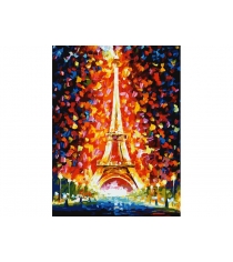 Живопись на холсте париж огни эйфелевой башни Белоснежка