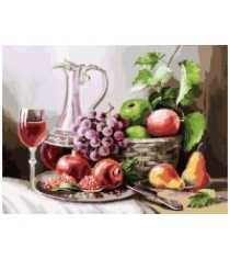 Живопись на холсте натюрморт с фруктами 30x40 см Белоснежка 129-AS