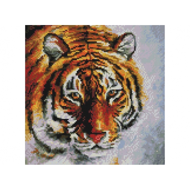 Мозаичная картина тигр на снегу Белоснежка 122-ST-S
