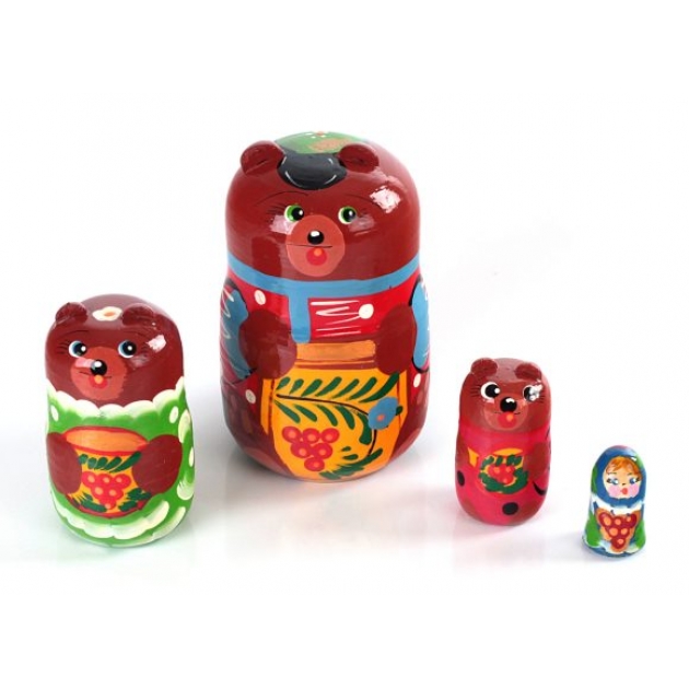 Матрешка три медведя Бэмби Р-45/751