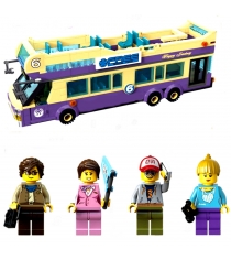 Пластиковый конструктор туристический автобус 455 деталей Brick 1123