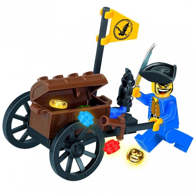 Конструктор пираты сундук с сокровищами 25 деталей Brick 1202