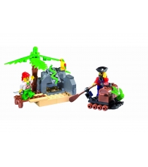Детский конструктор с фигурками pirates series пиратский остров 95 деталей Brick...
