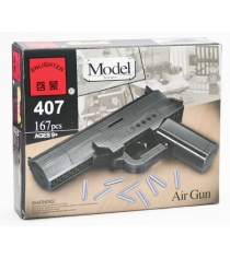 Конструктор пистолет с пульками 167 деталей Brick 407