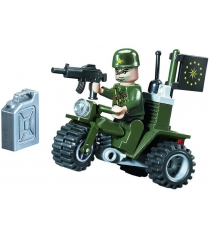 Детский конструктор военный мотоцикл 24 дет Brick 802