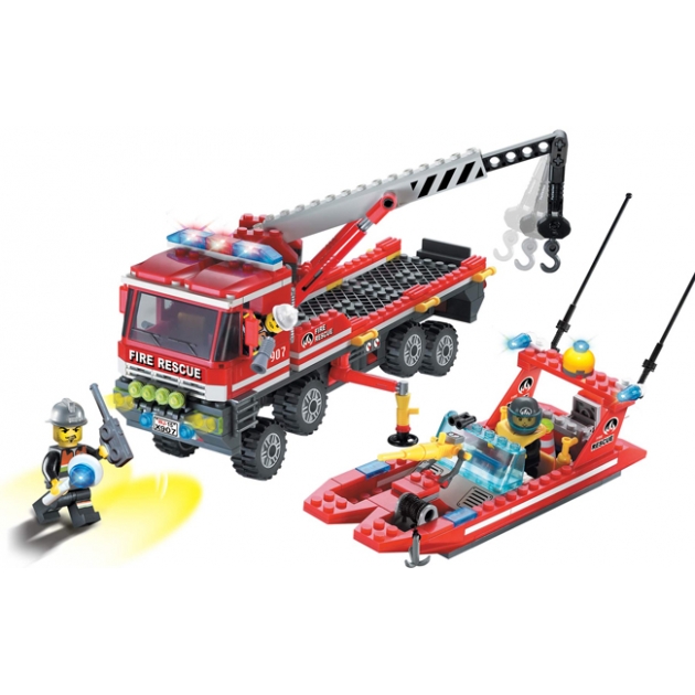 Конструктор fire rescue 420 деталей Brick 907