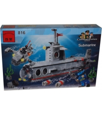 Конструктор военная подводная лодка 382 детали Brick BRICK816