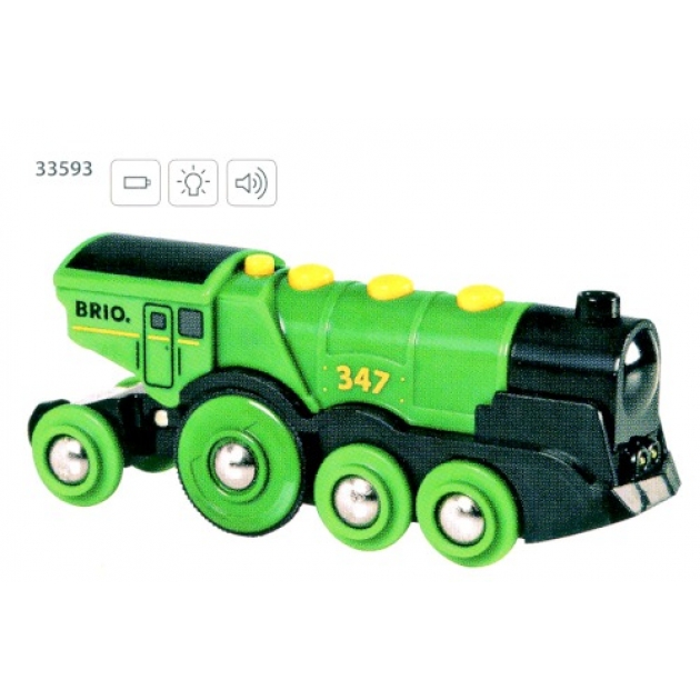 Локомотив зеленый Brio 33593