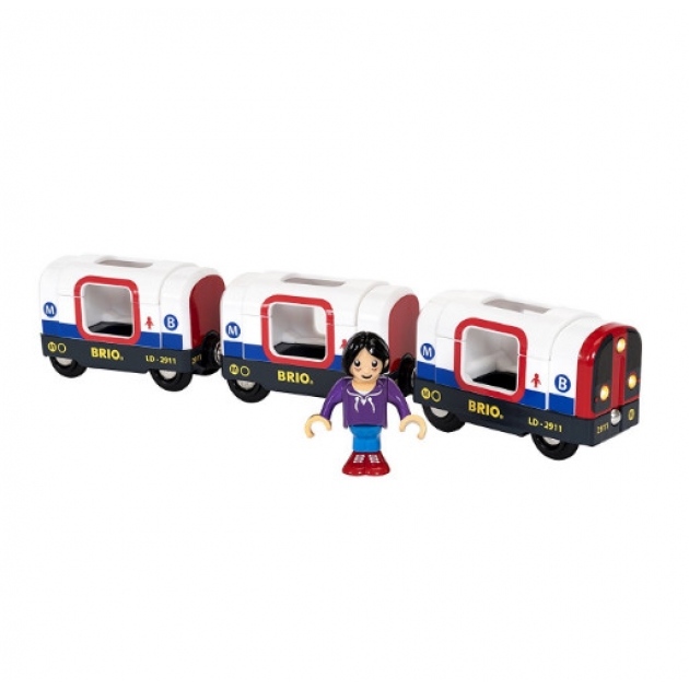 Игровой набор лондонское метро 4 детали 19x5x13 см Brio 33867