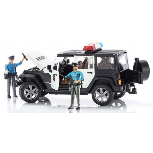 Полицейский джип Jeep Wrangler Unlimited Rubicon с фигуркой и набор полицейского 02-526 + 60-050