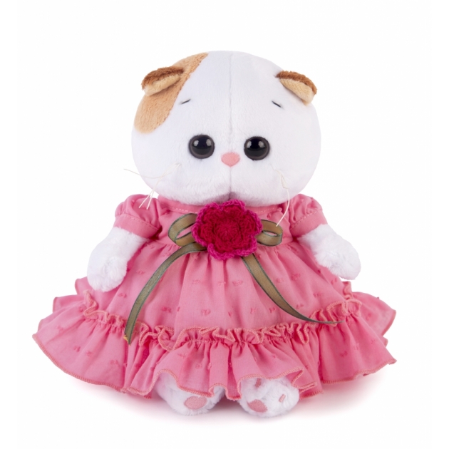 Мягкая игрушка Budi basa lb-013 ли-ли baby в платье с вязаным цветочком