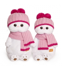 Мягкая игрушка Budi basa lk24-022 ли-ли в розовой шапке с шарфом 24см...