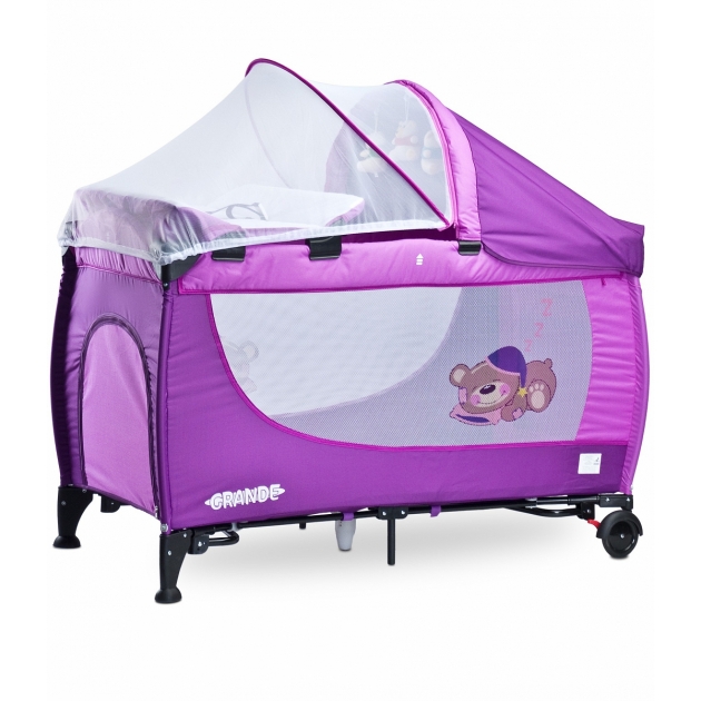 Манеж-кровать Caretero Grande Purple фиолетовый TERO-352