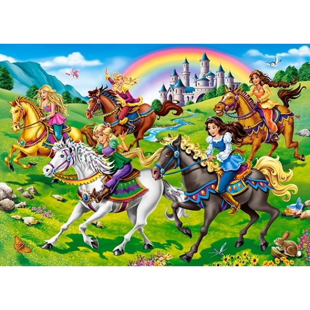 Пазл принцессы и лошади 260 элементов Castorland Р94945 