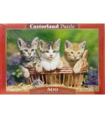 Puzzle 500 в 51168 три котенка Castorland В-51168