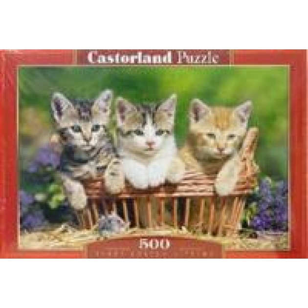 Puzzle 500 в 51168 три котенка Castorland В-51168