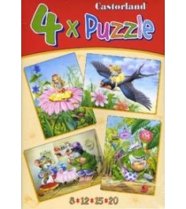 Puzzle 04034 дюймовочка 4 в 1 Castorland C4-04034