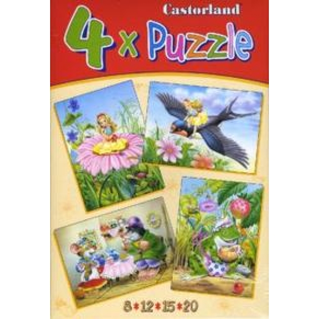 Puzzle 04034 дюймовочка 4 в 1 Castorland C4-04034