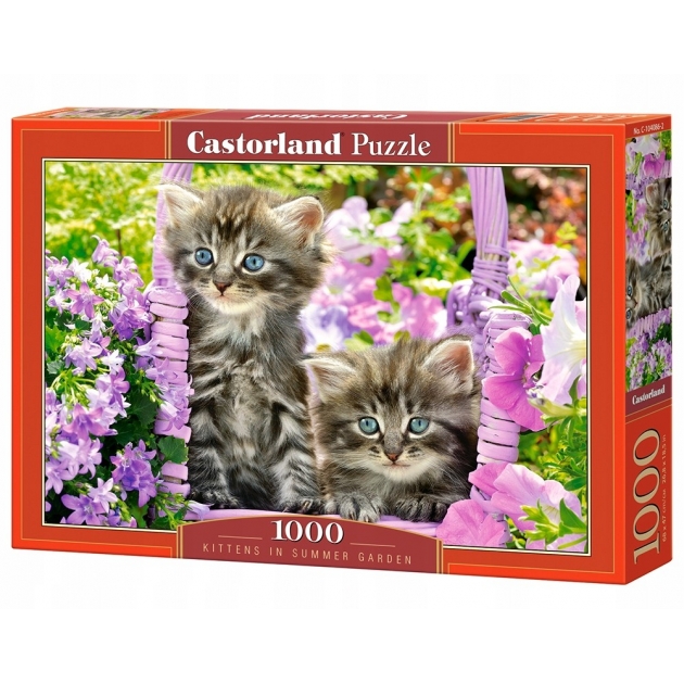 Пазл котята в саду 1000 элементов Castorland С-104086