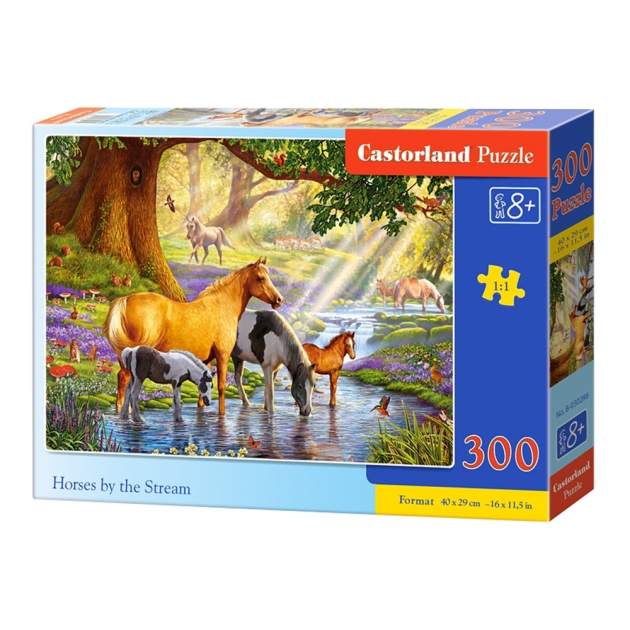 Пазл лошади на водопое 300 элементов Castorland B-030286