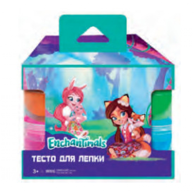 Тесто для лепки enchantimals 4 цвета по 80 грамм CENTRUM 88693