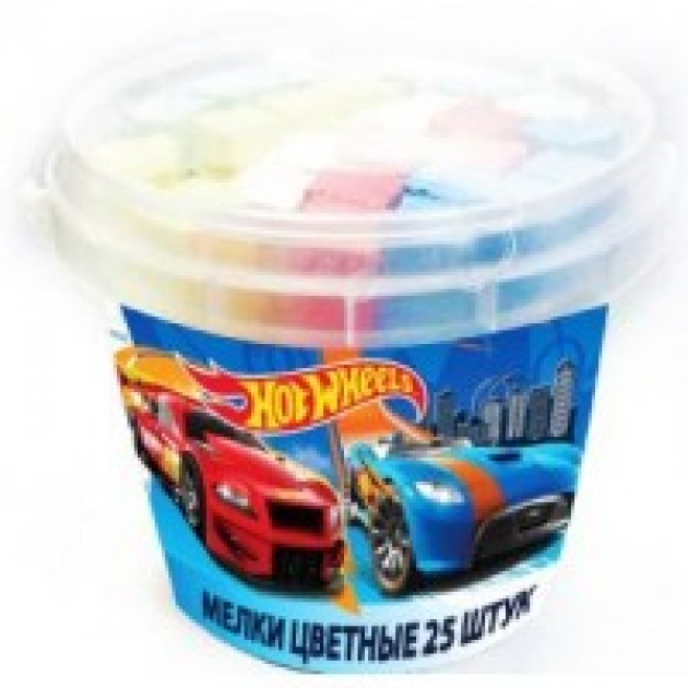 Мел цветной hot wheels 25 штук Centrum 89266