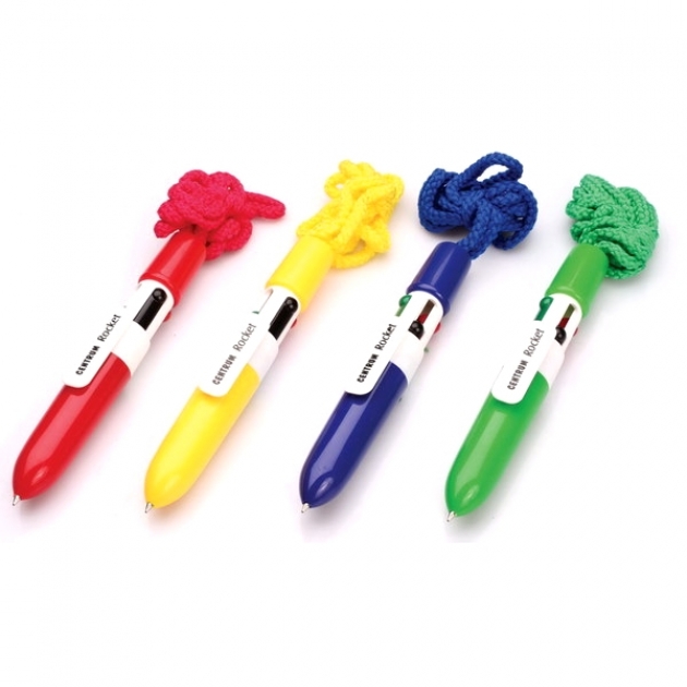 Шариковая ручка rocket на тесемке четырехцветная Centrum 80465