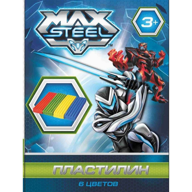 Пластилин max steel 6 цветов Centrum 85682