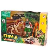 Игровой набор Chap Mei Dino Valley Динозавр Эораптор и кинооператор 520007-2...