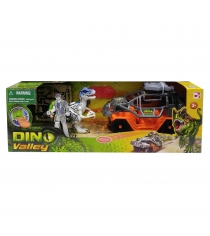 Игровой набор Chap Mei Dino Valley Тираннозавр и охотник на джипе 520152-2