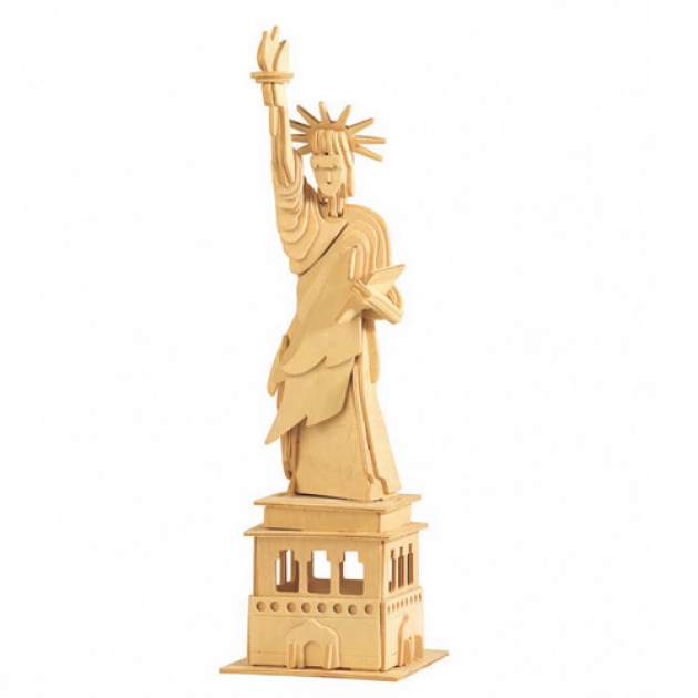 Модель сборная деревянная статуя свободы Wooden Toys Г31710