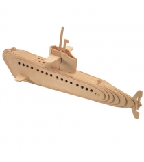 Сборная деревянная модель подводная лодка Wooden Toys Г34573